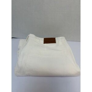 Judy Blue #88812 White Cuffed Jogger Jeans Hi-Rise Drawstring Size 13/31